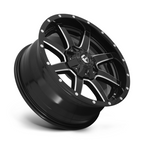 Fuel 1PC Maverick 17x8.5 Inch Gloss Black Milled Alloy Wheel with 5x108/5x127 Bolt Pattern and 71.50mm Center Bore