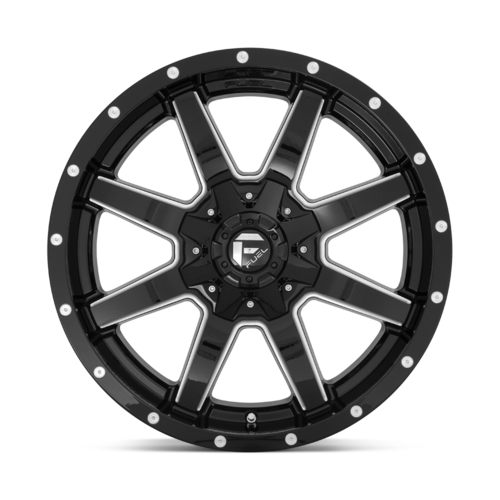 Fuel 1PC D610 Maverick 20x9 Gloss Black Milled Alloy Wheel with 8x180 Bolt Pattern