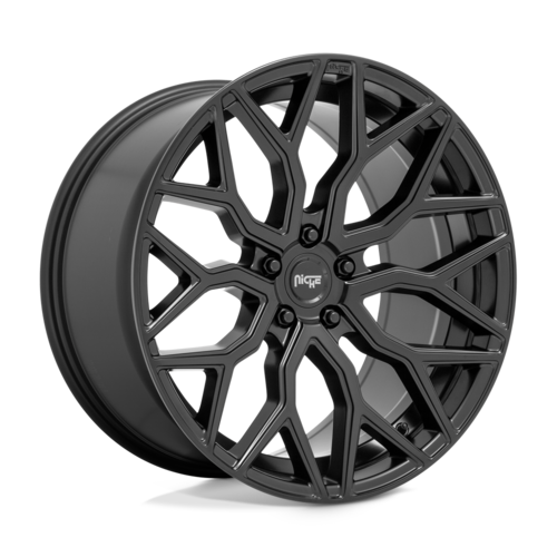 Niche 1PC M261 MAZZANTI 19x9.5 Matte Black Wheel with 5x114.3 Bolt Pattern and 72.56mm Center Bore