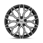 Niche 1PC M262 MAZZANTI 20x9 Inch Gloss Black with Brushed Face Wheel for 5x120 Bolt Pattern, 72.56mm Center Bore, +35 Offset