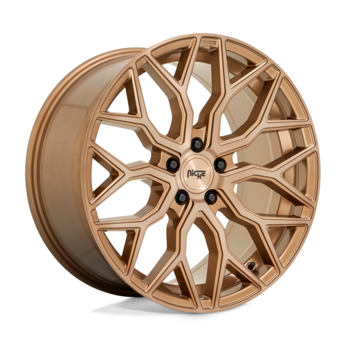 Niche 1PC M263 MAZZANTI 19x8.5 Bronze Brushed Wheel with 5x112 Bolt Pattern and 66.56mm Center Bore
