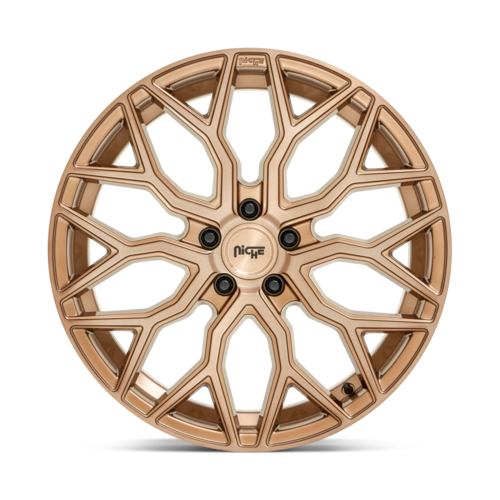 Niche 1PC M263 MAZZANTI 19x9.5 Bronze Brushed Wheel with 5x114.3 Bolt Pattern and 35mm Offset
