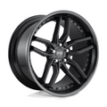 Niche 1PC METHOS 19x9.5 Inch Gloss & Matte Black Wheel with 5x114.3 Bolt Pattern and +35 Offset