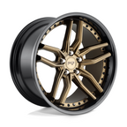Niche 1PC M195 METHOS 20x9 Wheel with Matte Bronze Black Bead Ring Finish and 5x120 Bolt Pattern
