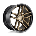 Niche 1PC M195 METHOS 20x10 Matte Bronze Black Bead Ring Wheel with 5x120 Bolt Pattern and +45 Offset