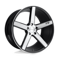 Niche 1PC M124 Milan 20x8.5 Wheel with Gloss Black Brushed Finish and 5x120 Bolt Pattern