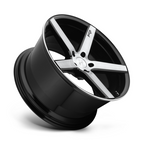 Niche 1PC M124 Milan 18x8 Gloss Black Brushed Wheel with 5x114.3 Bolt Pattern and +40 Offset