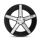 Niche 1PC M124 Milan 20x8.5 Wheel with Gloss Black Brushed Finish and 5x120 Bolt Pattern