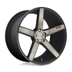Niche 1PC Milan 19x8.5 Matte Black Machined Wheel with Double Dark Tint - Offset +35