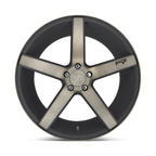 Niche 1PC Milan 19x8.5 Matte Black Machined Wheel with Double Dark Tint - Offset +35