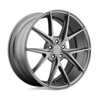Niche 1PC M116 MISANO 19x8.5 Matte Gunmetal Wheel with 5x112 Bolt Pattern and 66.56mm Center Bore