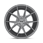 Niche 1PC M116 MISANO 19x8.5 Matte Gunmetal Wheel with 5x112 Bolt Pattern and 66.56mm Center Bore