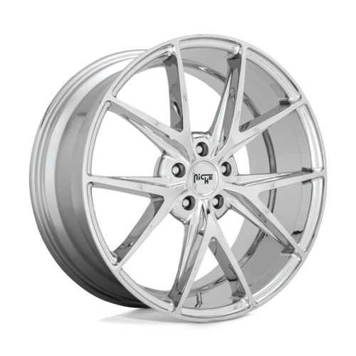 Niche 1PC M248 Misano 20x9 Chrome Wheel with 5x115 Bolt Pattern and 71.50mm Center Bore