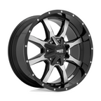 Moto Metal MO970 20x10 Gloss Black Machined Wheel with -24mm Offset for 6x135/6x139.7 Bolt Pattern