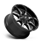 Moto Metal MO970 17x9 Gloss Black Machined Off-Road Wheel with -12mm Offset