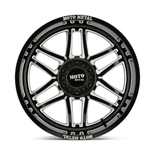 Moto Metal MO992 FOLSOM 20x9 Gloss Black Milled Wheel with 6x139.7 Bolt Pattern