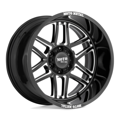 Moto Metal MO992 FOLSOM 20x9 Gloss Black Milled Wheel with 6x139.7 Bolt Pattern
