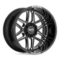 Moto Metal MO992 FOLSOM 20x10 Gloss Black Milled Wheel with -18mm Offset