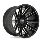 Moto Metal MO998 Kraken 22x10 Gloss Black Milled Wheel with -18mm Offset and 6x135 Bolt Pattern