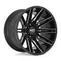 Moto Metal MO998 Kraken 22x10 Gloss Black Milled Wheel with -18mm Offset