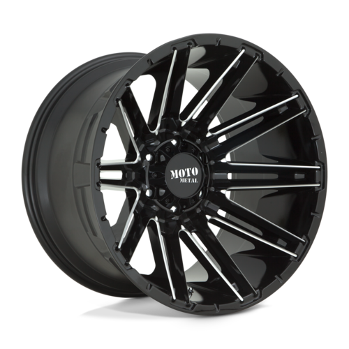 Moto Metal MO998 Kraken 20x10 Gloss Black Milled Wheel with -18mm Offset and 6x135 Bolt Pattern
