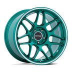 Motegi MR158 TSUBAKI 18x10.5 Inch Hokkaido Green Machined Lip Alloy Wheel with 5x112 Bolt Pattern and +35 Offset