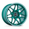 Motegi MR158 TSUBAKI 18x9.5-inch Hokkaido Green with Machined Lip Wheel, 5x112 Bolt Pattern +35 Offset