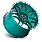Motegi MR158 TSUBAKI 18x9.5 Inch Hokkaido Green Machined Lip Wheel with 5x114.3 Bolt Pattern and +25 Offset