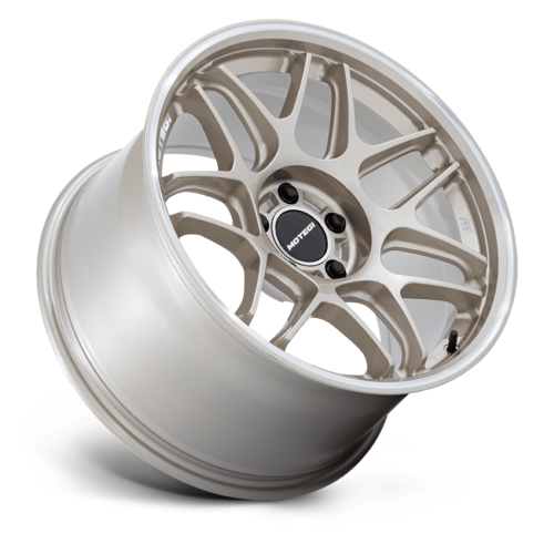 Motegi MR158 TSUBAKI 18x8.5 Inch Wheel with 5x114.3 Bolt Pattern in Motorsport Gold with Machined Lip