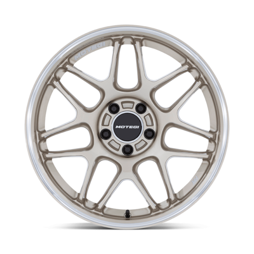 Motegi MR158 TSUBAKI 18x10.5 Inch Motorsport Gold Wheel with Machined Lip and 5x120 Bolt Pattern
