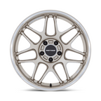 Motegi MR158 TSUBAKI 18x9.5 Inch 5x120 Bolt Pattern Motorsport Gold Wheel with Machined Lip and +35 Offset