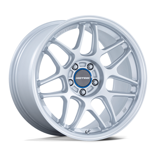 Motegi MR158 TSUBAKI 19x8.5 Inch Hyper Silver Machined Lip Alloy Wheel for 5x100 Bolt Pattern with +30 Offset