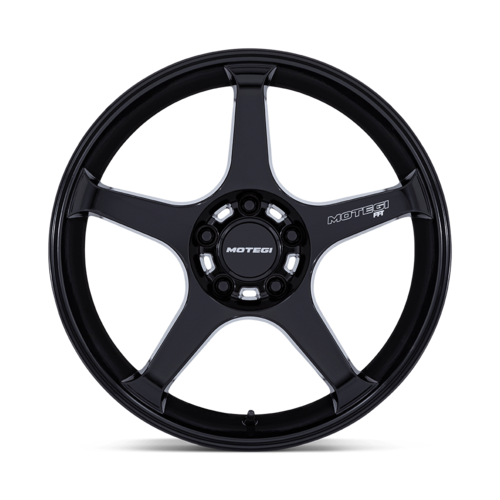 Motegi MR159 BATTLE V 17x8.5 Blackbird Metallic Wheels with 5x114.3 Bolt Pattern and +35 Offset