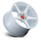 Motegi MR159 Battle V 18x10.5 Inch White Matte Pearl Wheel with Machined Lip Stripe and 5x120 Bolt Pattern