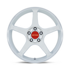 Motegi MR159 Battle V 18x10.5 Inch White Matte Pearl Wheel with Machined Lip Stripe and 5x120 Bolt Pattern