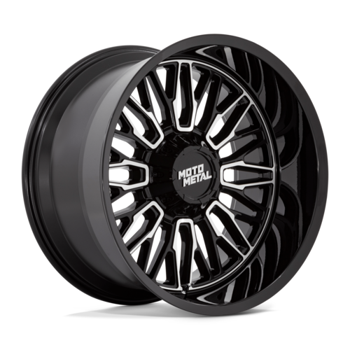 Moto Metal MO809 STINGER 20x10 Gloss Black Machined Wheel with 8x180 Bolt Pattern and -18 Offset