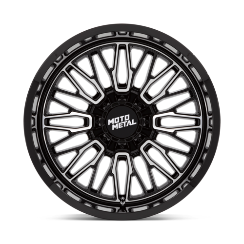 Moto Metal MO809 STINGER 20x10 Gloss Black Machined Wheel with 8x180 Bolt Pattern and -18 Offset
