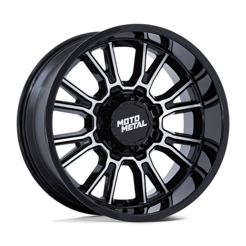 Moto Metal MO810 Legacy 22-Inch Gloss Black Machined Wheel with 5x127/5x139.7 Bolt Pattern and 78.10 Center Bore