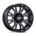 Moto Metal MO810 Legacy 17x9 Inch Gloss Black Machined Off-Road Wheel with 8x165.1 Bolt Pattern and +20 Offset