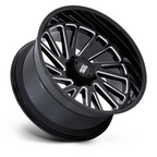 Moto Metal MO811 Combat 22x10 Gloss Black Milled Wheel with -18 Offset and 8x180 Bolt Pattern