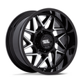 Moto Metal MO812 Turbine 20x9 Gloss Black Machined Wheel with 6x139.7 Bolt Pattern and +20 Offset