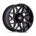 Moto Metal MO812 Turbine 20x9 Gloss Black Milled Wheel with 6x135 Bolt Pattern