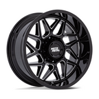 Moto Metal MO812 Turbine 20x10 Gloss Black Milled Wheel with 8x170 Bolt Pattern and -18 Offset