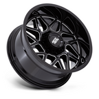 Moto Metal MO812 Turbine 20x9 Gloss Black Milled Alloy Wheel - 6x139.7 Bolt Pattern, +1 Offset, 106.10mm Center Bore