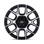 Moto Metal MO813 Mason 22x9 Gloss Black Machined Wheel with 6x135/6x139.7 Bolt Pattern and +24 Offset