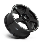 Motegi MR116 FS5 16x7 Inch Gloss Black Machined Flange Alloy Wheel with 5x100/5x114.3 Bolt Pattern and +40mm Offset