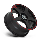 Motegi MR116 FS5 18x8 Matte Black with Red Stripe Wheel - 5x112/114.3 Bolt Pattern, +45mm Offset