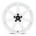 Motegi MR154 BATTLE 18x9.5 Inch White Aluminum Wheel with 5x114.3 Bolt Pattern and +15 Offset