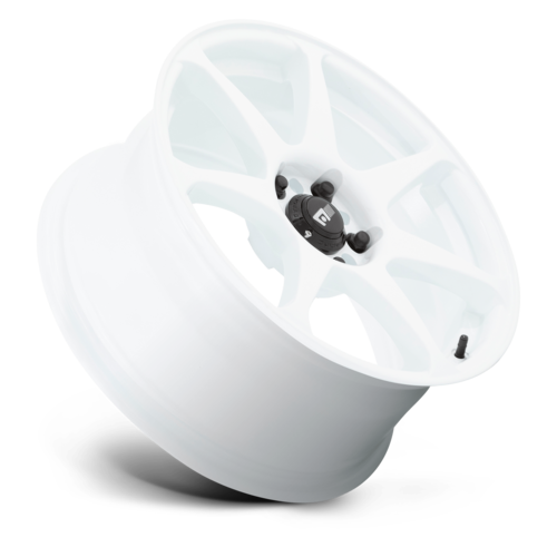 Motegi MR154 BATTLE 17x8 White Alloy Wheel with 5x114.3 Bolt Pattern and +30 Offset