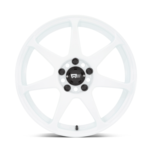 Motegi MR154 BATTLE 17x8 White Wheel with 5x110 Bolt Pattern and +30 Offset